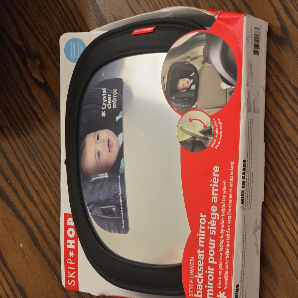 Skip Hop Black Backseat Mirror